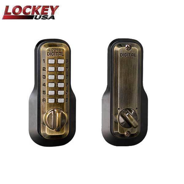 Lockey Lockey M210BC Mechanical, Keyless Deadbolt M210-EZ-BC